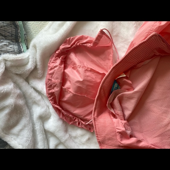 Vintage woolrich pink windbreaker peach jacket hooded zipper retro hoodie - Picture 11 of 14